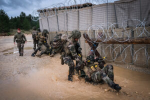 France, Castres, 2020-09-28. Eagle Volunteer, a joint exercise in September 2020 in which French marine infantry paratro