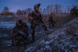 France, Toulouse, 2018-02-09. Exercise Acinonyx in February 2018, a full scale rehearsal by French paratroopers of the 1