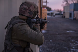 France, Toulouse, 2018-02-09. Exercise Acinonyx in February 2018, a full scale rehearsal by French paratroopers of the 1
