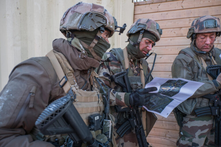 France, Toulouse, 2018-02-09. Exercise Acinonyx in February 2018, a full scale rehearsal by French paratroopers of the 1
