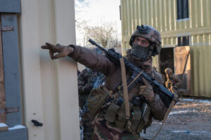 France, Toulouse, 2018-02-09. Exercise Acinonyx in February 2018, a full scale rehearsal by French paratroopers of the 1