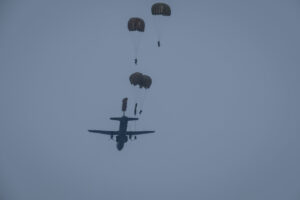 France, Toulouse, 2018-02-08. Exercise Acinonyx in February 2018, a full scale rehearsal by French paratroopers of the 1