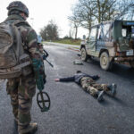 France, Toulouse, 2018-02-10. Exercise Acinonyx in February 2018, a full scale rehearsal by French paratroopers of the 1