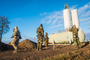 France, Toulouse, 2018-02-10. Exercise Acinonyx in February 2018, a full scale rehearsal by French paratroopers of the 1