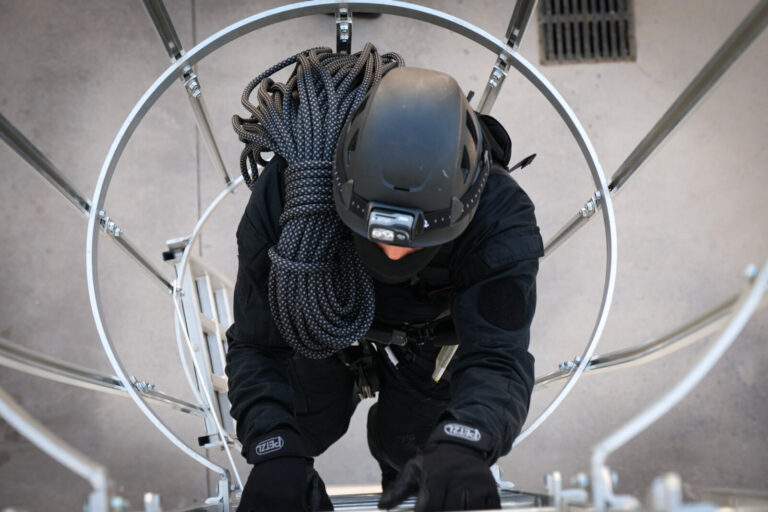 France, Toulouse, 2021-07-09. Rope work training of the Toulouse branch of the RAID, the elite unit of the French nation