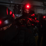 France, Toulouse, 2021-07-09. Rope work training of the Toulouse branch of the RAID, the elite unit of the French nation
