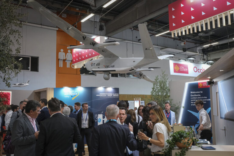 France, Paris, 2025-06-17. Second day of the 55th Paris air show at Le Bourget, the day after the French government had 