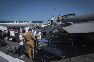 France, Paris, 2025-06-17. Second day of the 55th Paris air show at Le Bourget, the day after the French government had 