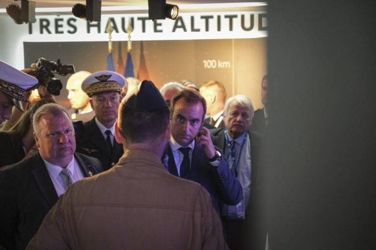 France, Paris, 2025-06-17. Second day of the 55th Paris air show at Le Bourget, the day after the French government had 
