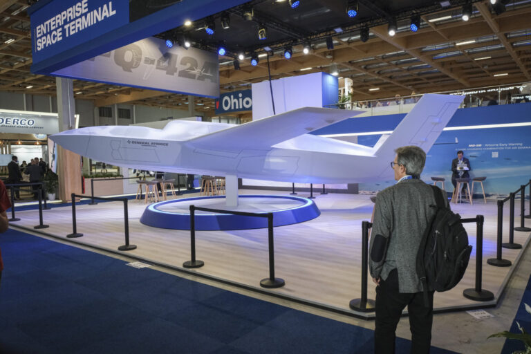 France, Paris, 2025-06-17. Second day of the 55th Paris air show at Le Bourget, the day after the French government had 