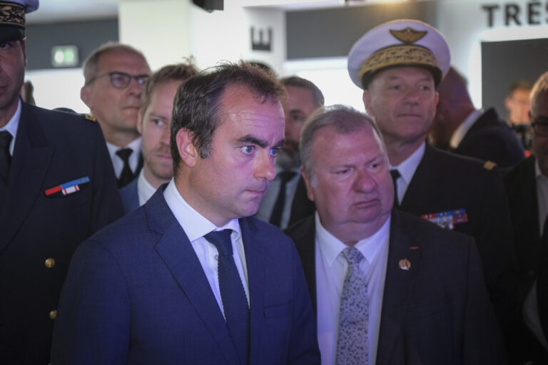 France, Paris, 2025-06-17. Second day of the 55th Paris air show at Le Bourget, the day after the French government had 
