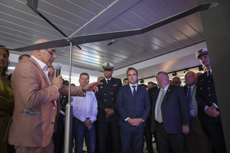 France, Paris, 2025-06-17. Second day of the 55th Paris air show at Le Bourget, the day after the French government had 
