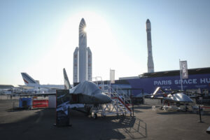 France, Paris, 2025-06-19. The 55th Paris air show at Le Bourget, in June 2025, where the aerospace and defence industry