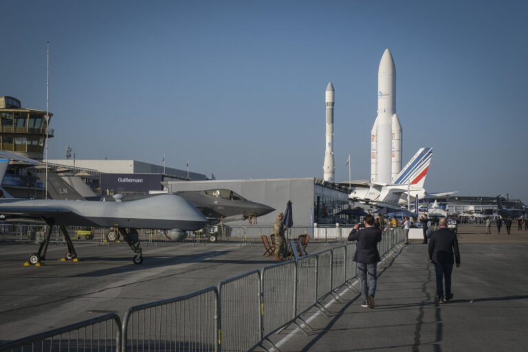 France, Paris, 2025-06-19. The 55th Paris air show at Le Bourget, in June 2025, where the aerospace and defence industry