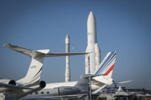 France, Paris, 2025-06-19. The 55th Paris air show at Le Bourget, in June 2025, where the aerospace and defence industry