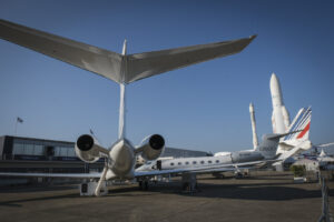 France, Paris, 2025-06-19. The 55th Paris air show at Le Bourget, in June 2025, where the aerospace and defence industry