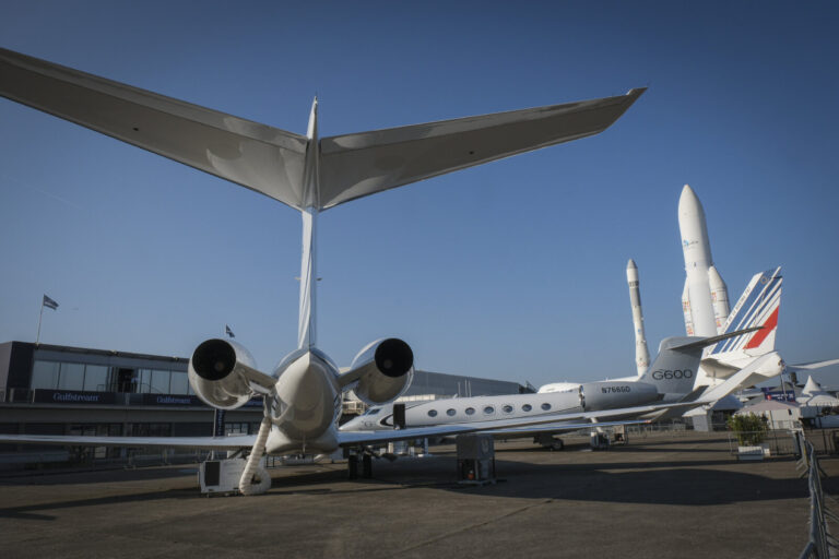 France, Paris, 2025-06-19. The 55th Paris air show at Le Bourget, in June 2025, where the aerospace and defence industry
