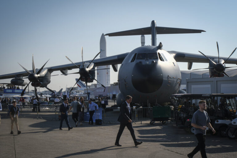 France, Paris, 2025-06-19. The 55th Paris air show at Le Bourget, in June 2025, where the aerospace and defence industry