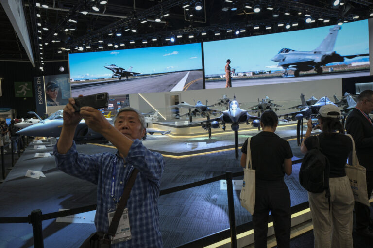 France, Paris, 2025-06-19. The 55th Paris air show at Le Bourget, in June 2025, where the aerospace and defence industry