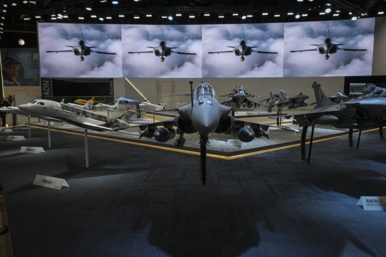 France, Paris, 2025-06-19. The 55th Paris air show at Le Bourget, in June 2025, where the aerospace and defence industry