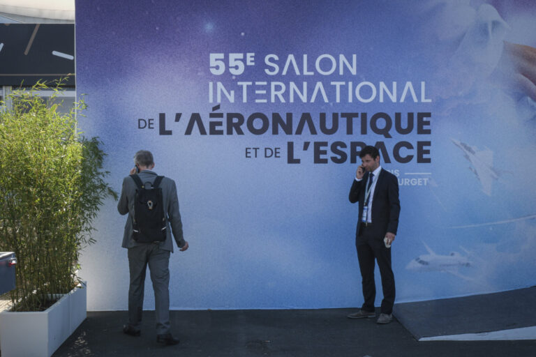 France, Paris, 2025-06-19. The 55th Paris air show at Le Bourget, in June 2025, where the aerospace and defence industry