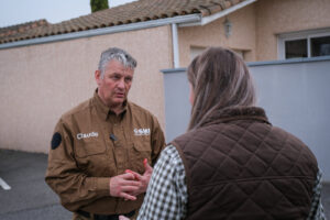 France, Auterive, 2021-03-03. A course in first aid in hostile environments run by Claude Brunet, a former serviceman tu