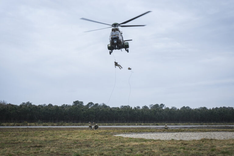 France, Bordeaux, 2025-04-03. SOFINS 2025, the special operations forces innovation seminar, was held at the Souge milit