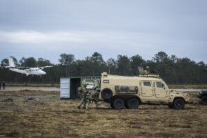 France, Bordeaux, 2025-04-03. SOFINS 2025, the special operations forces innovation seminar, was held at the Souge milit