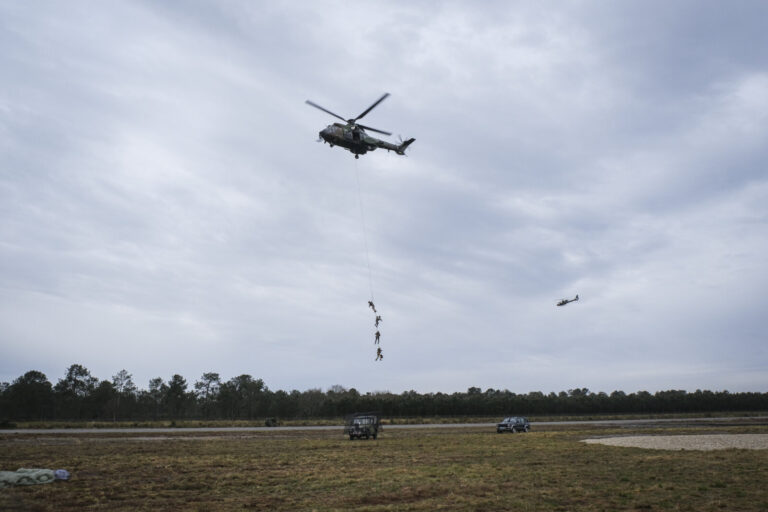 France, Bordeaux, 2025-04-03. SOFINS 2025, the special operations forces innovation seminar, was held at the Souge milit