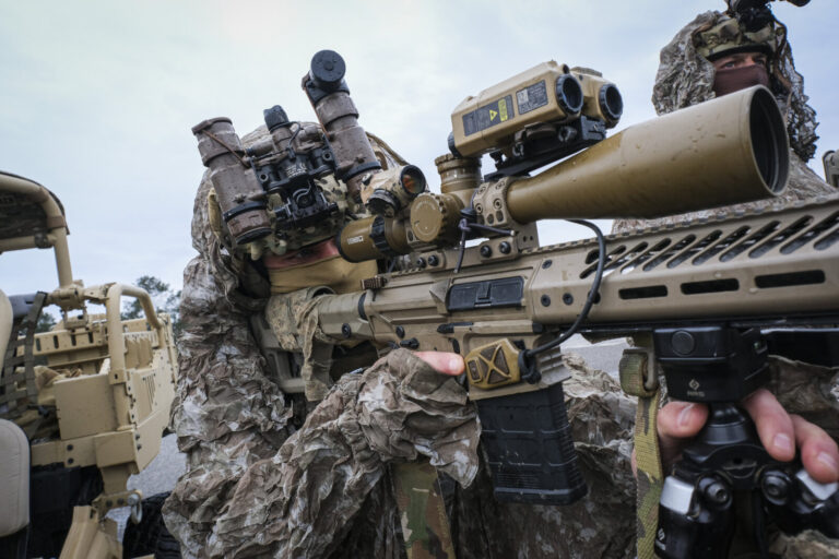 France, Bordeaux, 2025-04-03. SOFINS 2025, the special operations forces innovation seminar, was held at the Souge milit