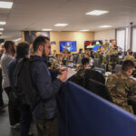 France, Toulouse, 2026-02-18. At the French space command in Toulouse, exercise SPARTEX 2026 trains allied officers to f