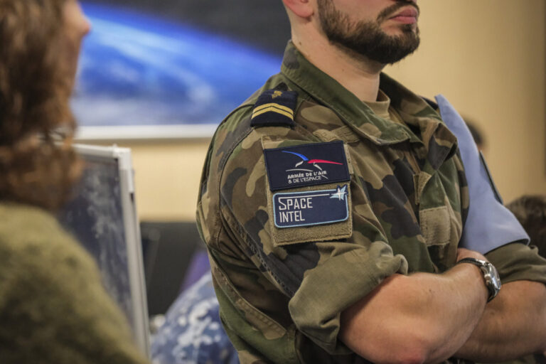 France, Toulouse, 2026-02-18. At the French space command in Toulouse, exercise SPARTEX 2026 trains allied officers to f