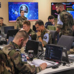 France, Toulouse, 2026-02-18. At the French space command in Toulouse, exercise SPARTEX 2026 trains allied officers to f