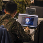 France, Toulouse, 2026-02-18. At the French space command in Toulouse, exercise SPARTEX 2026 trains allied officers to f