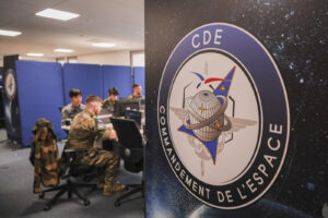 France, Toulouse, 2026-02-18. At the French space command in Toulouse, exercise SPARTEX 2026 trains allied officers to f