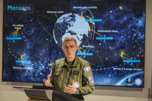 France, Toulouse, 2026-02-18. At the French space command in Toulouse, exercise SPARTEX 2026 trains allied officers to f