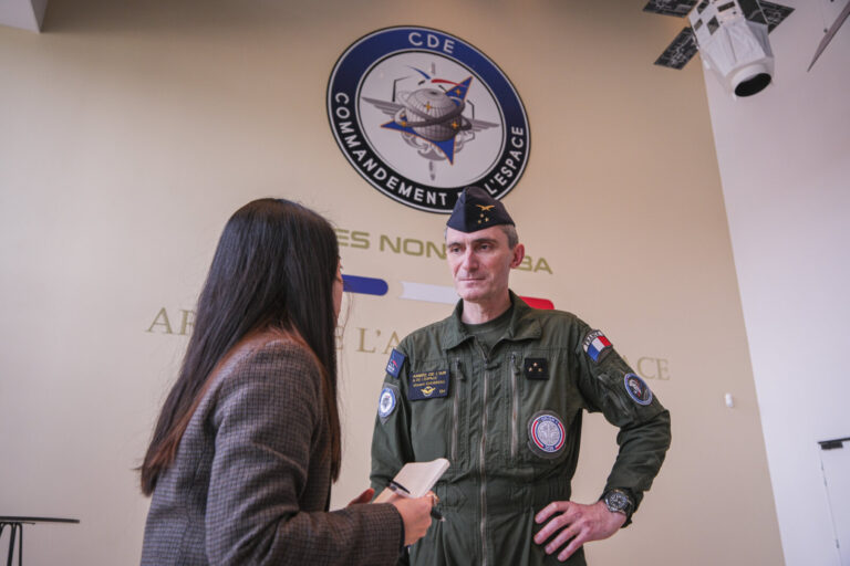 France, Toulouse, 2026-02-18. At the French space command in Toulouse, exercise SPARTEX 2026 trains allied officers to f