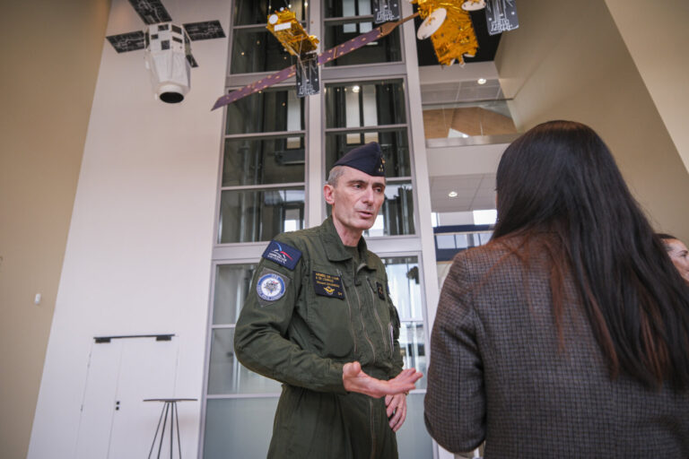 France, Toulouse, 2026-02-18. At the French space command in Toulouse, exercise SPARTEX 2026 trains allied officers to f