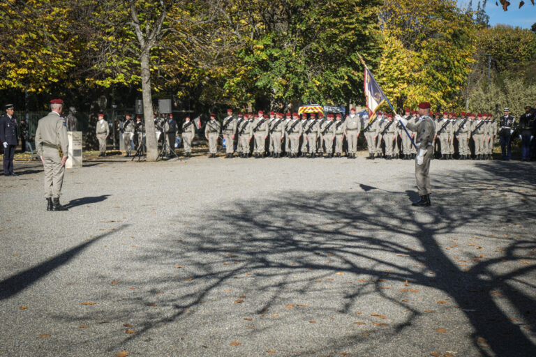 France, Toulouse, 2025-11-11. The Armistice Day ceremony of 11 November 2025 in Toulouse, before the memorial to the Res