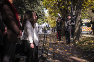 France, Toulouse, 2025-11-11. The Armistice Day ceremony of 11 November 2025 in Toulouse, before the memorial to the Res