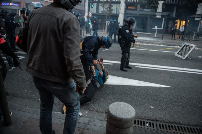 France, Toulouse, 2014-10-30. After the death of Remi Fraisse, killed at Sivens on 26 October 2014 by a grenade thrown b