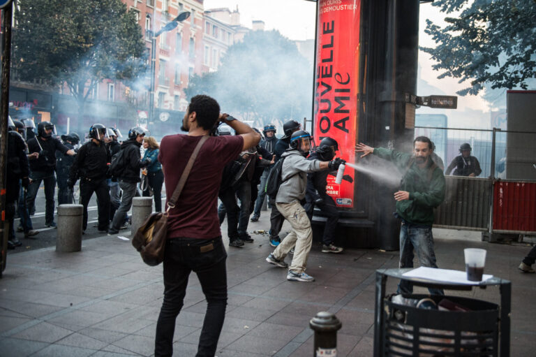 France, Toulouse, 2014-10-30. After the death of Remi Fraisse, killed at Sivens on 26 October 2014 by a grenade thrown b