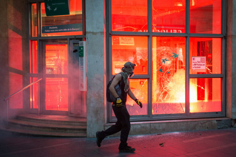 France, Toulouse, 2014-10-30. After the death of Remi Fraisse, killed at Sivens on 26 October 2014 by a grenade thrown b