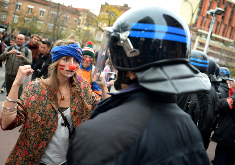 France, Toulouse, 2014-11-06. After the death of Remi Fraisse, killed at Sivens on 26 October 2014 by a grenade thrown b