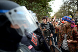 France, Toulouse, 2014-11-06. After the death of Remi Fraisse, killed at Sivens on 26 October 2014 by a grenade thrown b
