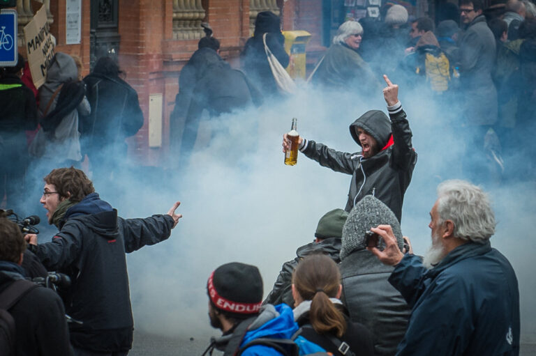 France, Toulouse, 2015-02-21. After the death of Remi Fraisse, killed at Sivens on 26 October 2014 by a grenade thrown b