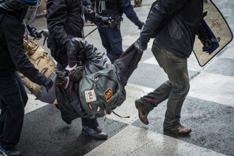 France, Toulouse, 2015-02-21. After the death of Remi Fraisse, killed at Sivens on 26 October 2014 by a grenade thrown b
