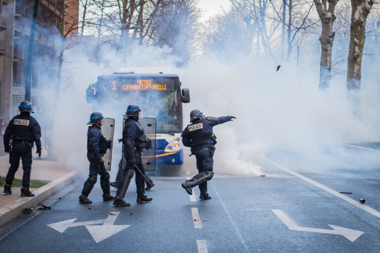 France, Toulouse, 2015-02-21. After the death of Remi Fraisse, killed at Sivens on 26 October 2014 by a grenade thrown b