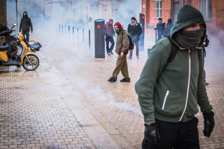 France, Toulouse, 2015-02-21. After the death of Remi Fraisse, killed at Sivens on 26 October 2014 by a grenade thrown b
