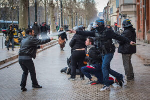 France, Toulouse, 2015-02-21. After the death of Remi Fraisse, killed at Sivens on 26 October 2014 by a grenade thrown b